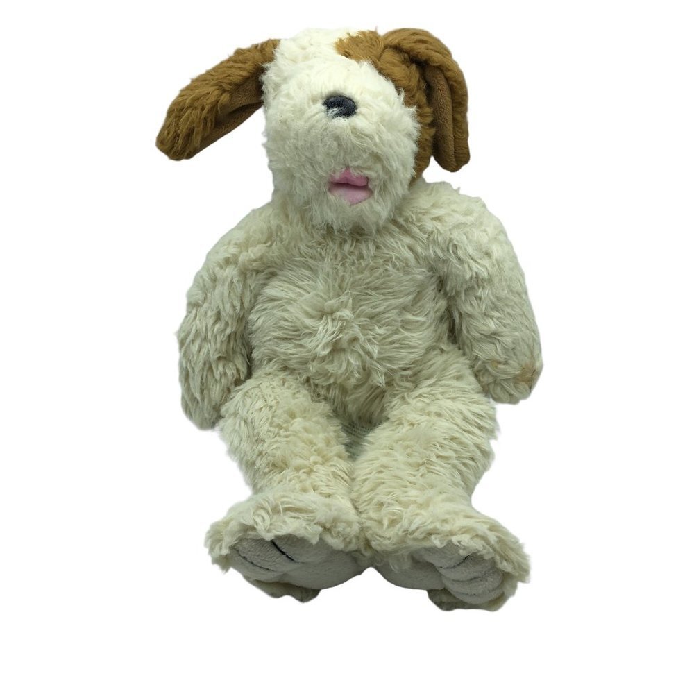 Build-A-Bear Puppy Dog Plush Vintage Fluffy Stuffed Animal Cream Brown 17" Shagg
